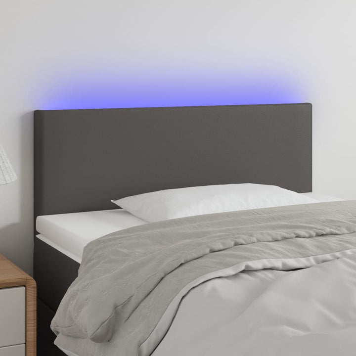 Tăblie De Pat Cu Led, , , Piele Ecologică