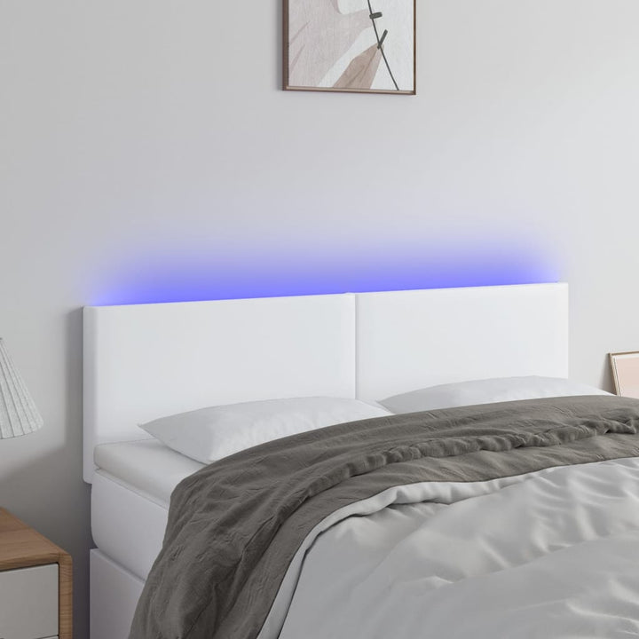 Tăblie De Pat Cu Led, , , Piele Ecologică