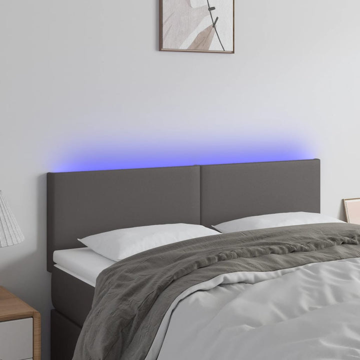 Tăblie De Pat Cu Led, , , Piele Ecologică