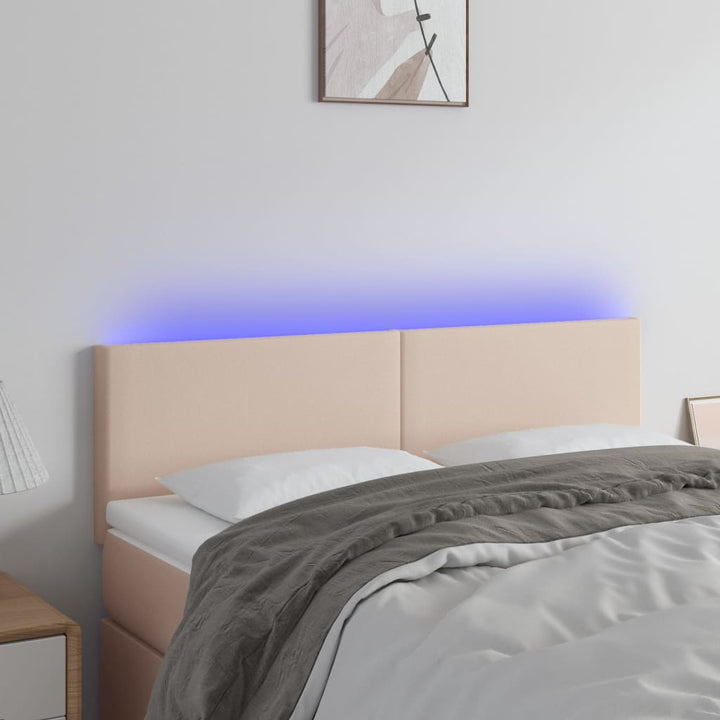 Tăblie De Pat Cu Led, , , Piele Ecologică