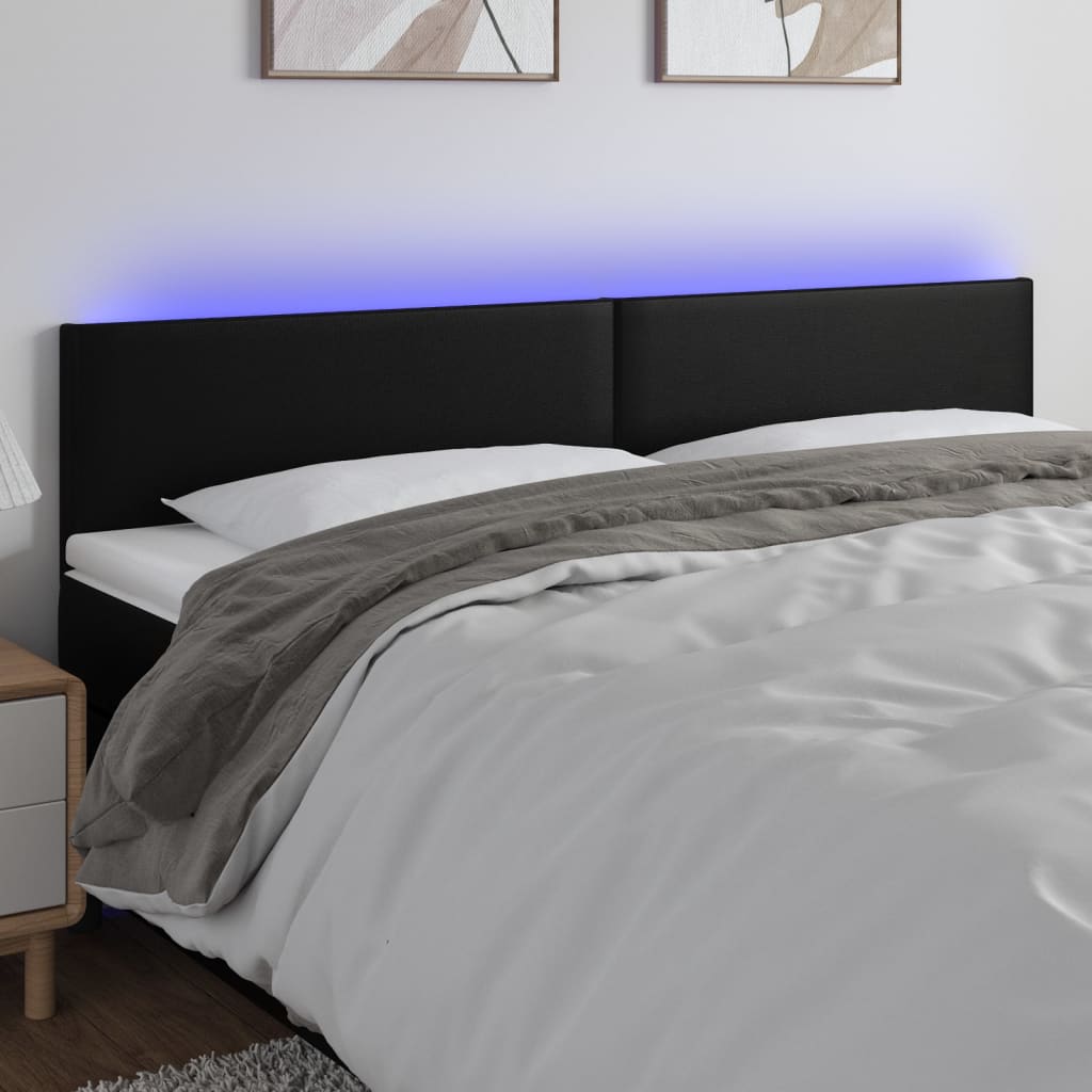 Tăblie De Pat Cu Led, , , Piele Ecologică