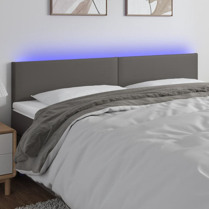 Tăblie De Pat Cu Led, , , Piele Ecologică