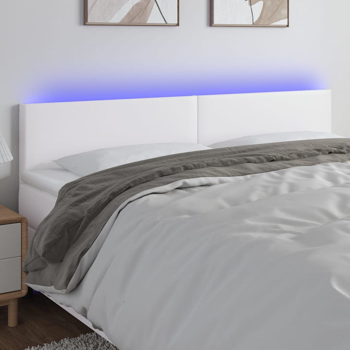 Tăblie De Pat Cu Led, , , Piele Ecologică