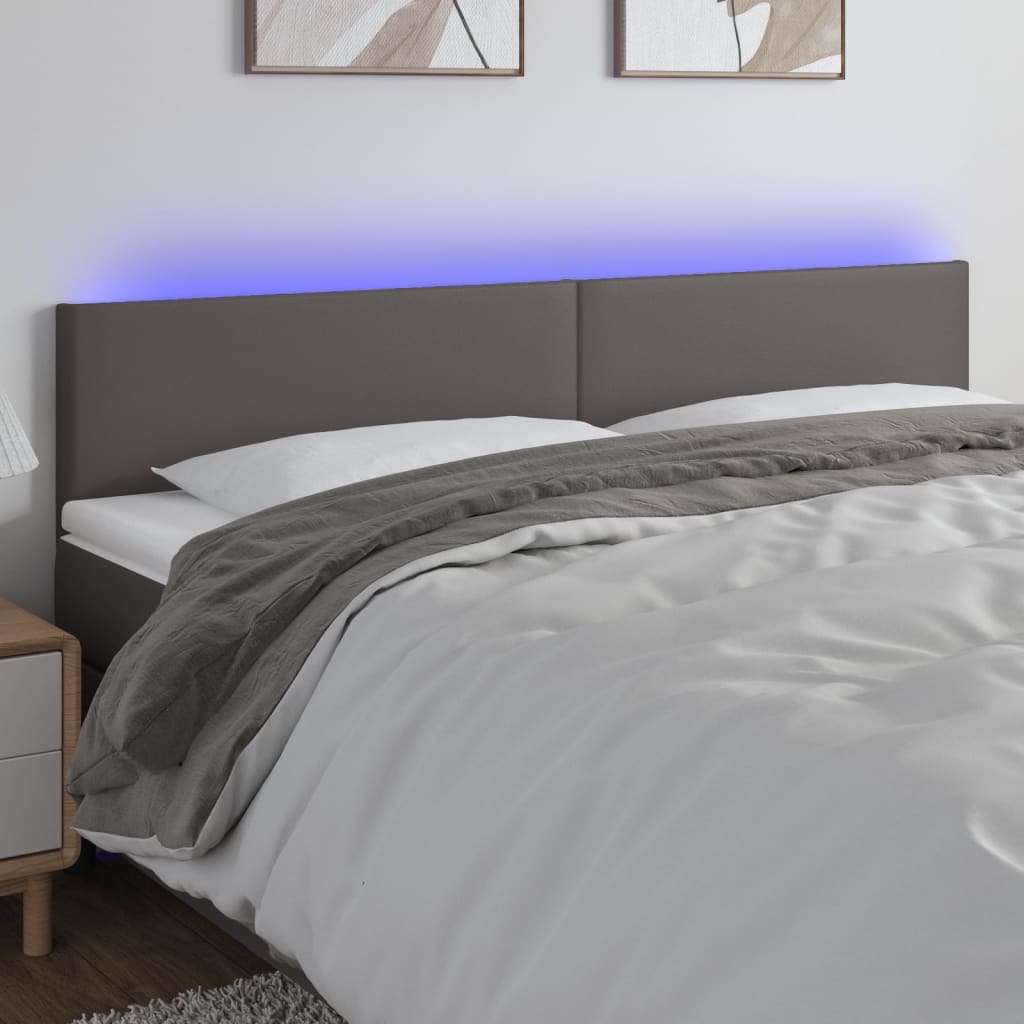 Tăblie De Pat Cu Led, , , Piele Ecologică