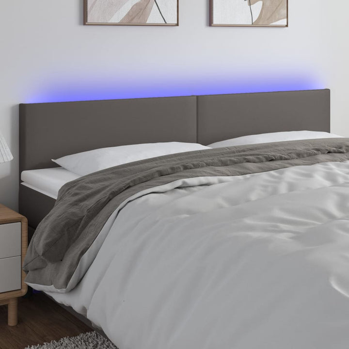 Tăblie De Pat Cu Led, , , Piele Ecologică