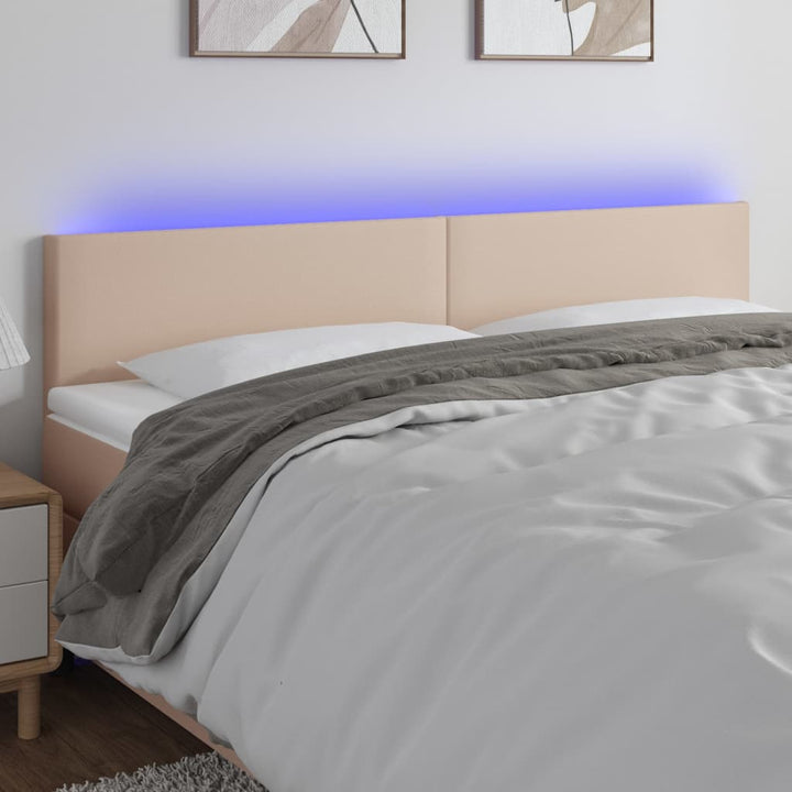Tăblie De Pat Cu Led, , , Piele Ecologică