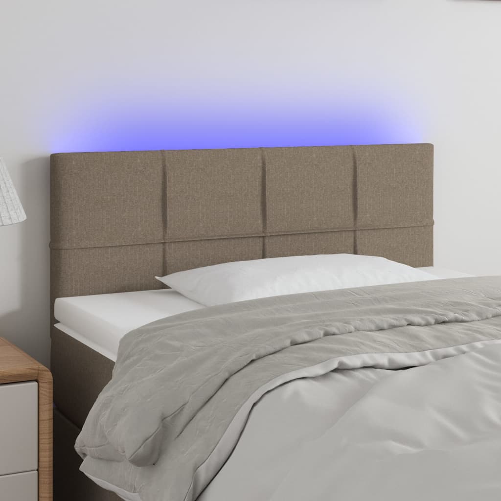 Tăblie De Pat Cu Led, , , Textil