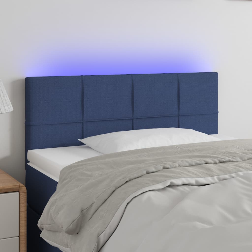 Tăblie De Pat Cu Led, , , Textil