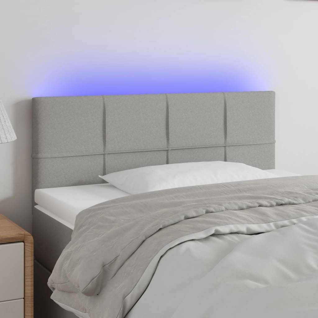 Tăblie De Pat Cu Led, , , Textil