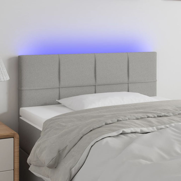 Tăblie De Pat Cu Led, , , Textil