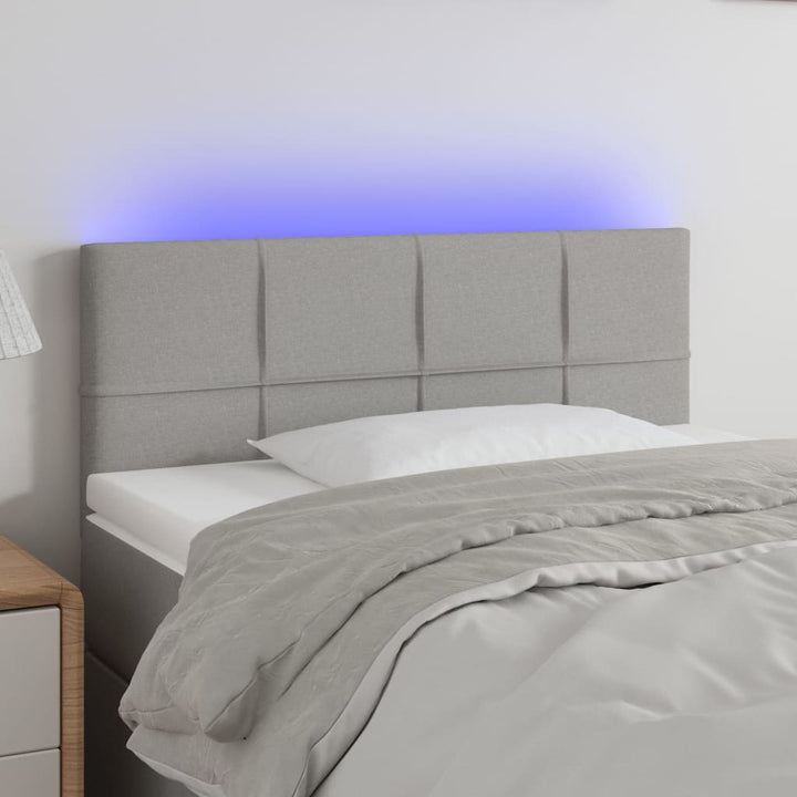 Tăblie De Pat Cu Led, , , Textil