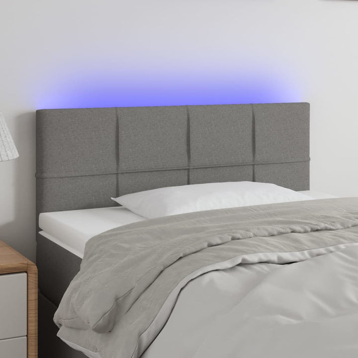 Tăblie De Pat Cu Led, , , Textil