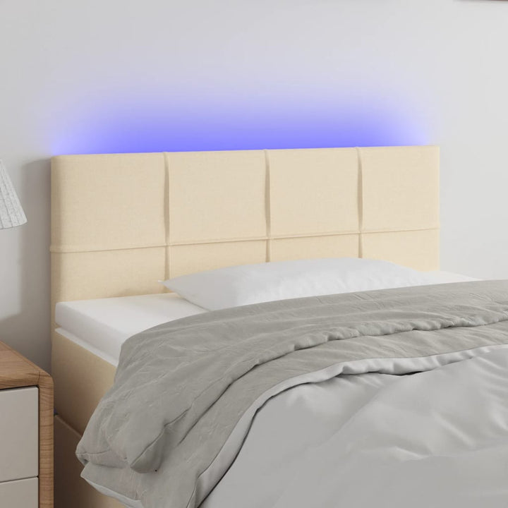 Tăblie De Pat Cu Led, , , Textil