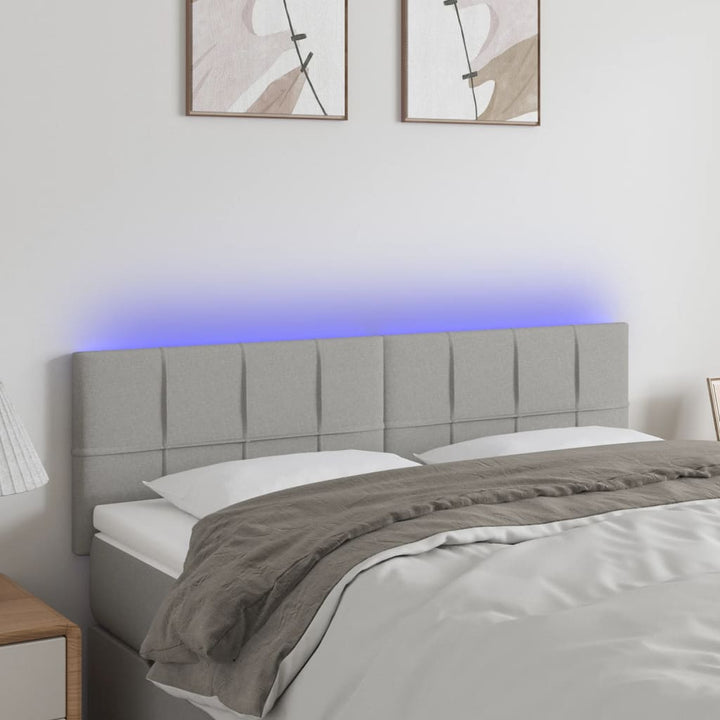 Tăblie De Pat Cu Led, , , Textil