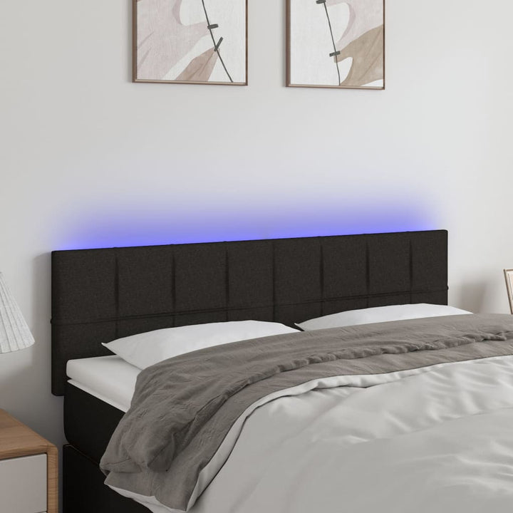 Tăblie De Pat Cu Led, , , Textil