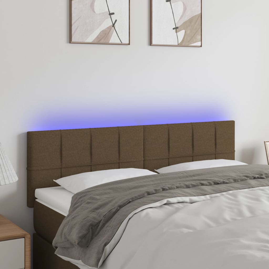 Tăblie De Pat Cu Led, , , Textil