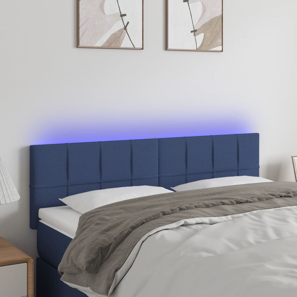 Tăblie De Pat Cu Led, , , Textil