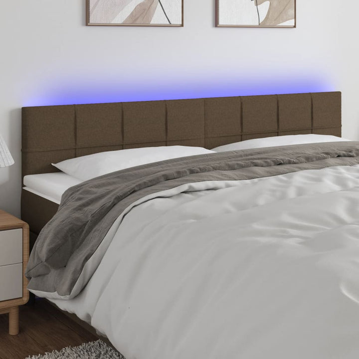Tăblie De Pat Cu Led, , , Textil