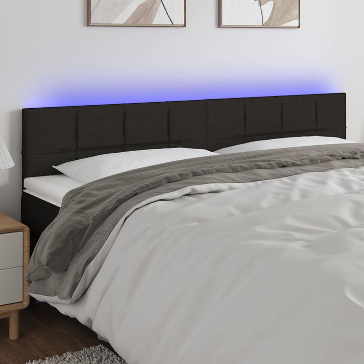 Tăblie De Pat Cu Led, , , Textil