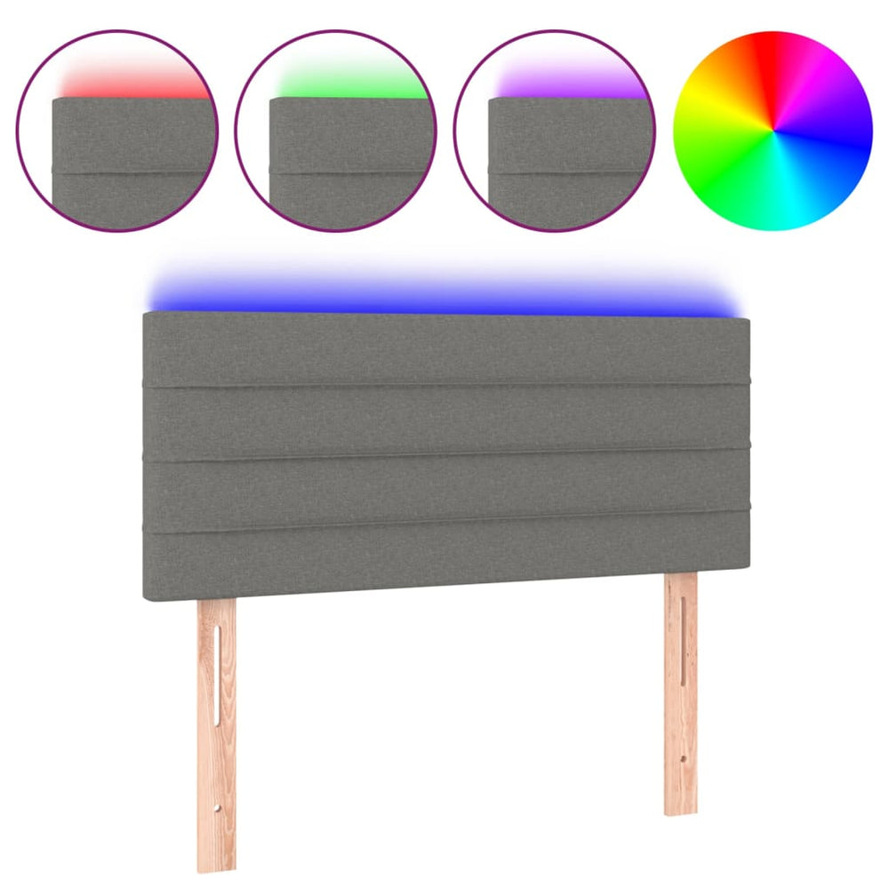 Tăblie De Pat Cu Led, , , Textil
