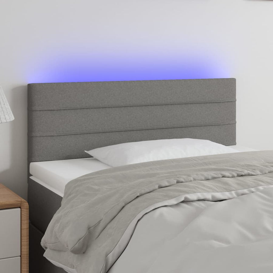 Tăblie De Pat Cu Led, , , Textil