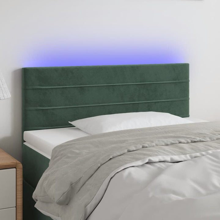 Tăblie De Pat Cu Led, , , Catifea