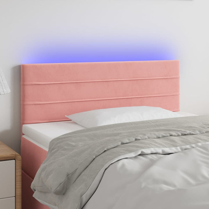 Tăblie De Pat Cu Led, , , Catifea