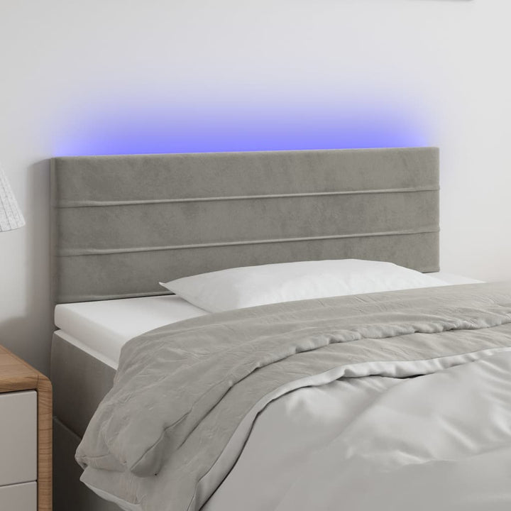 Tăblie De Pat Cu Led, , , Catifea