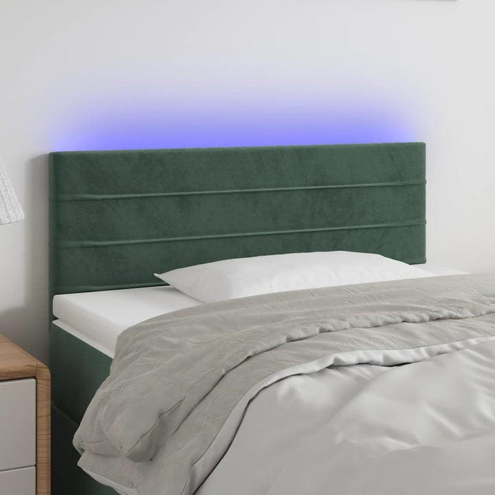 Tăblie De Pat Cu Led, , , Catifea