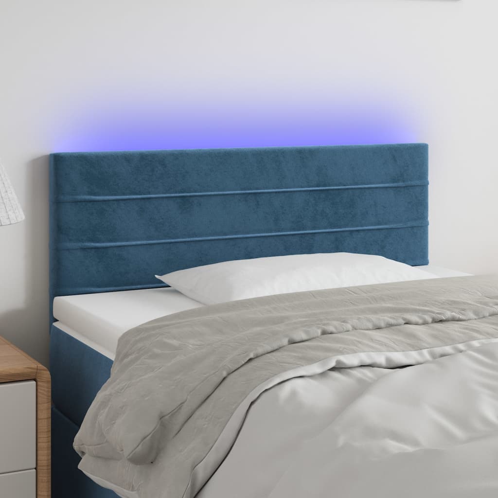 Tăblie De Pat Cu Led, , , Catifea