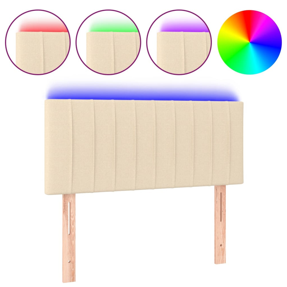 Tăblie De Pat Cu Led, , , Textil