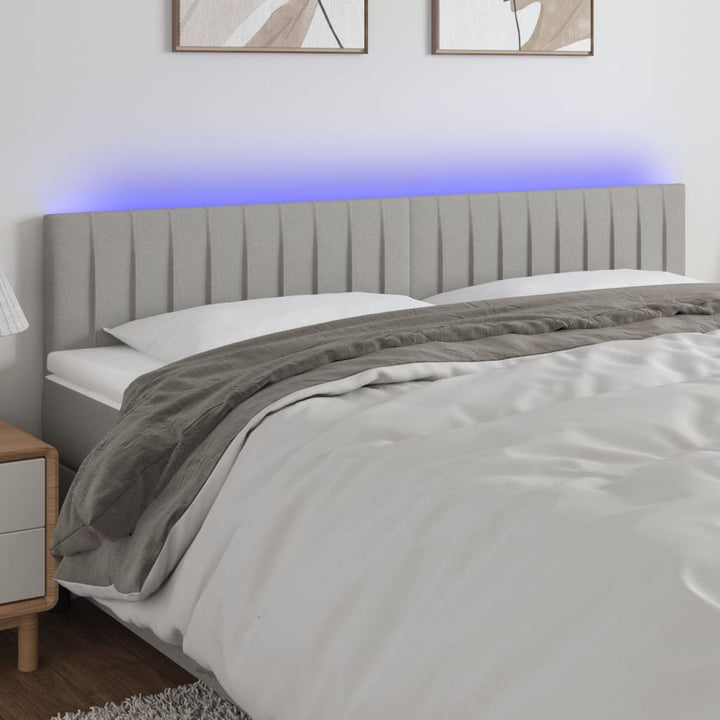 Tăblie De Pat Cu Led, , , Textil