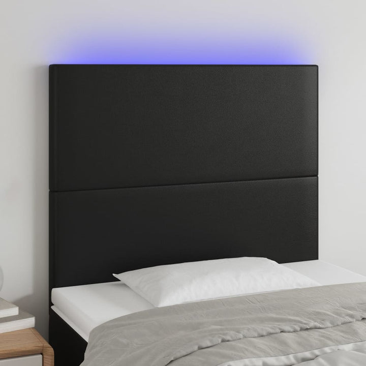 Tăblie De Pat Cu Led, , , Piele Ecologică