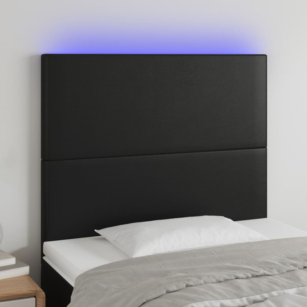 Tăblie De Pat Cu Led, , , Piele Ecologică