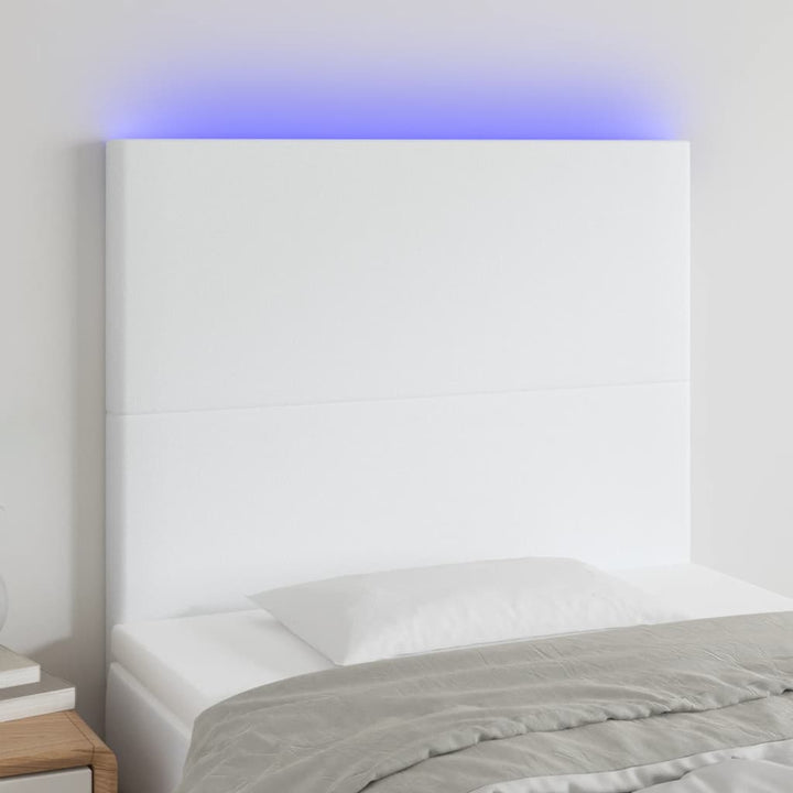 Tăblie De Pat Cu Led, , , Piele Ecologică