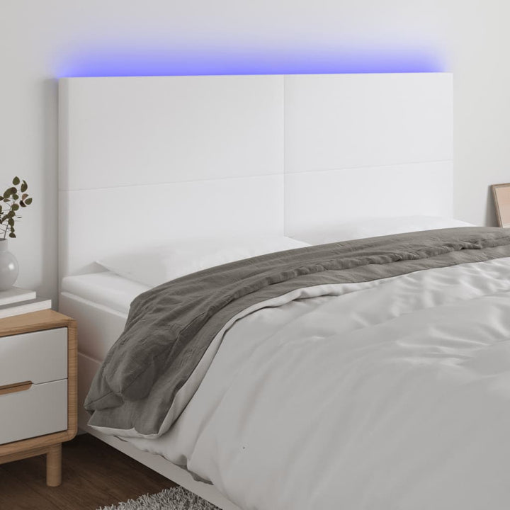 Tăblie De Pat Cu Led, , , Piele Ecologică