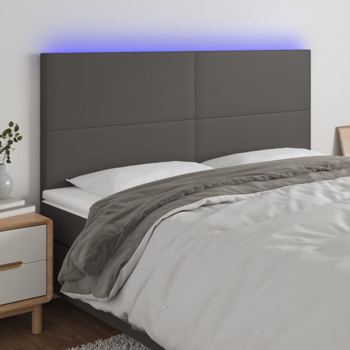 Tăblie De Pat Cu Led, , , Piele Ecologică