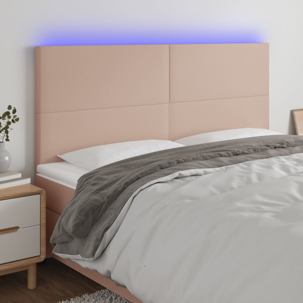 Tăblie De Pat Cu Led, , , Piele Ecologică