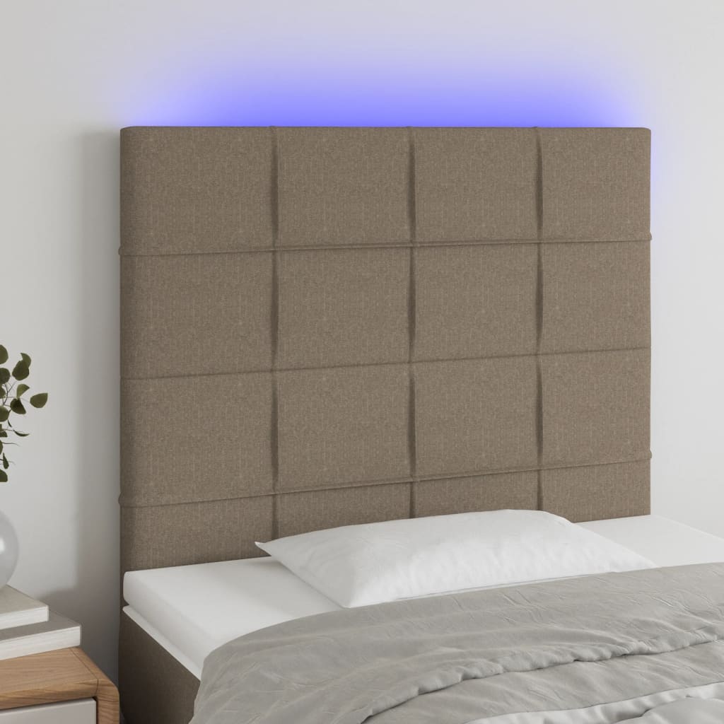 Tăblie De Pat Cu Led, , , Textil