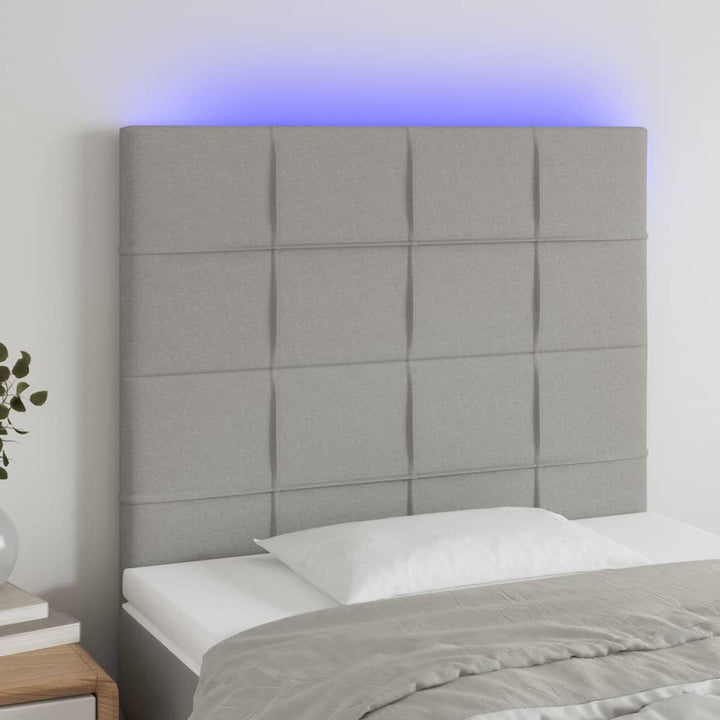 Tăblie De Pat Cu Led, , , Textil