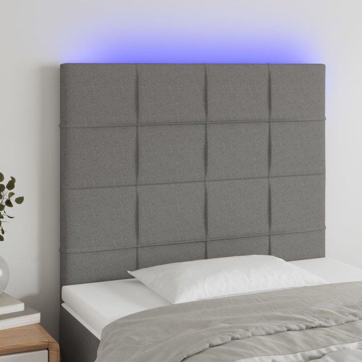 Tăblie De Pat Cu Led, , , Textil