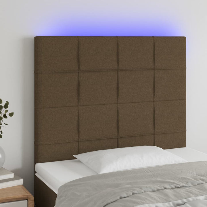 Tăblie De Pat Cu Led, , , Textil