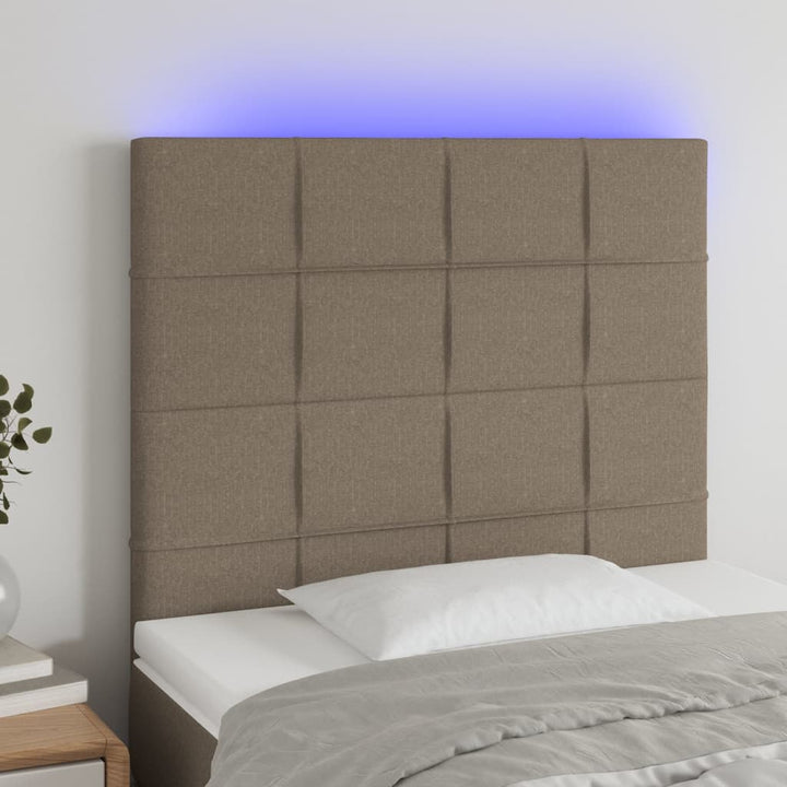 Tăblie De Pat Cu Led, , , Textil