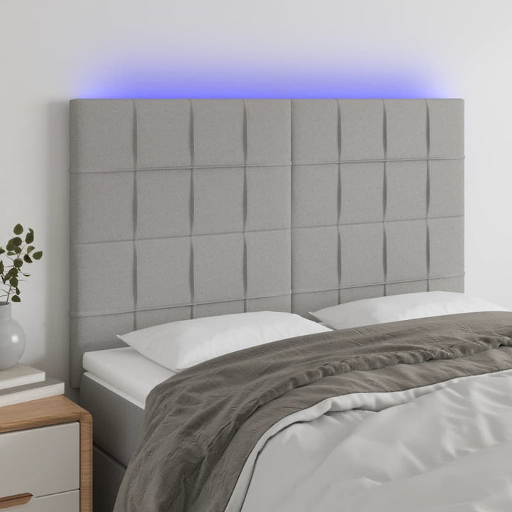 Tăblie De Pat Cu Led, , , Textil