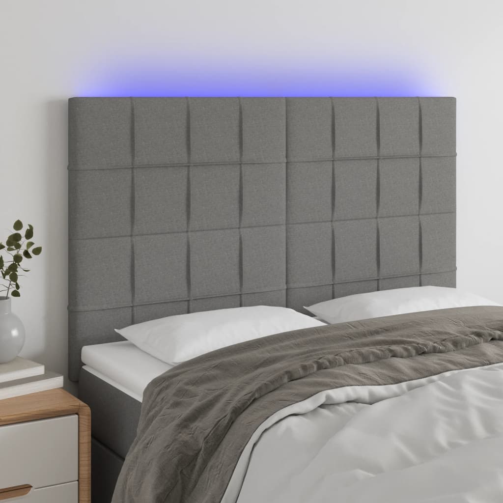 Tăblie De Pat Cu Led, , , Textil