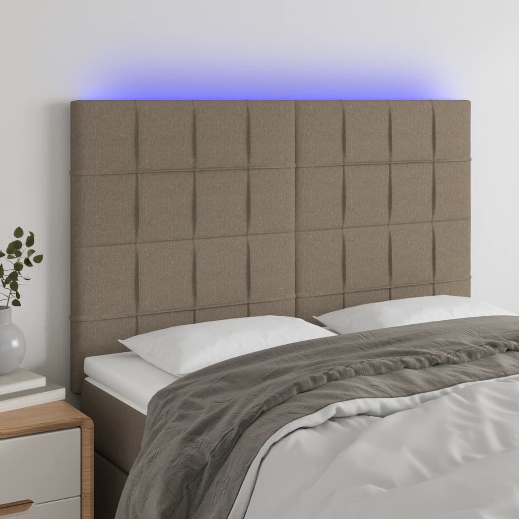 Tăblie De Pat Cu Led, , , Textil