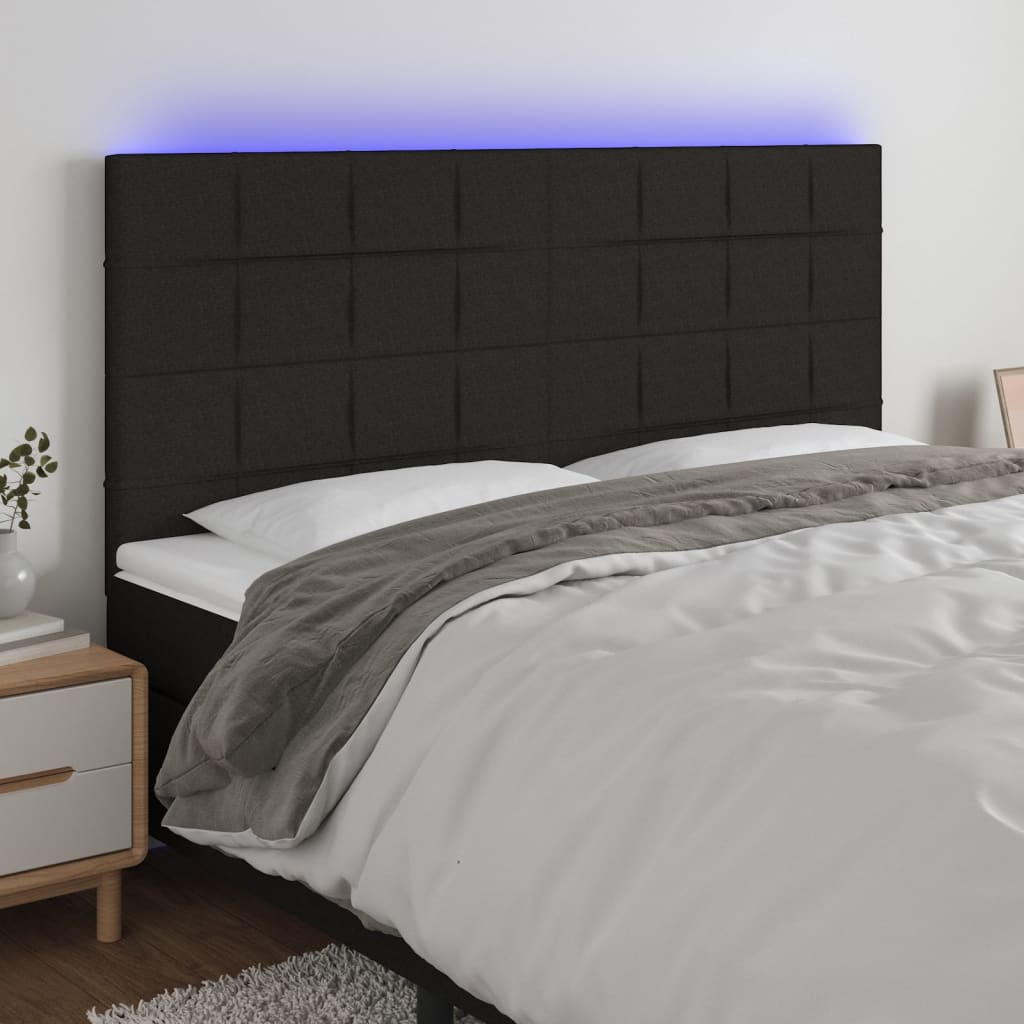 Tăblie De Pat Cu Led, , , Textil