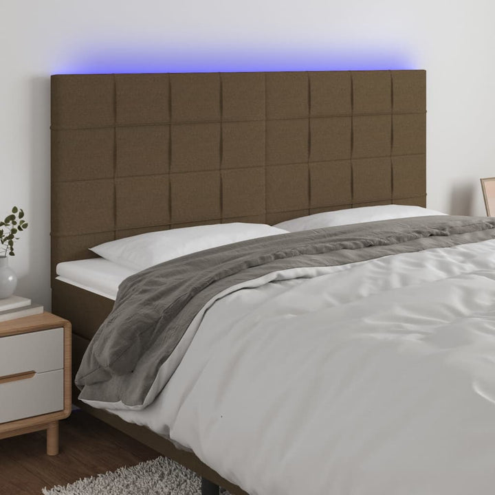 Tăblie De Pat Cu Led, , , Textil