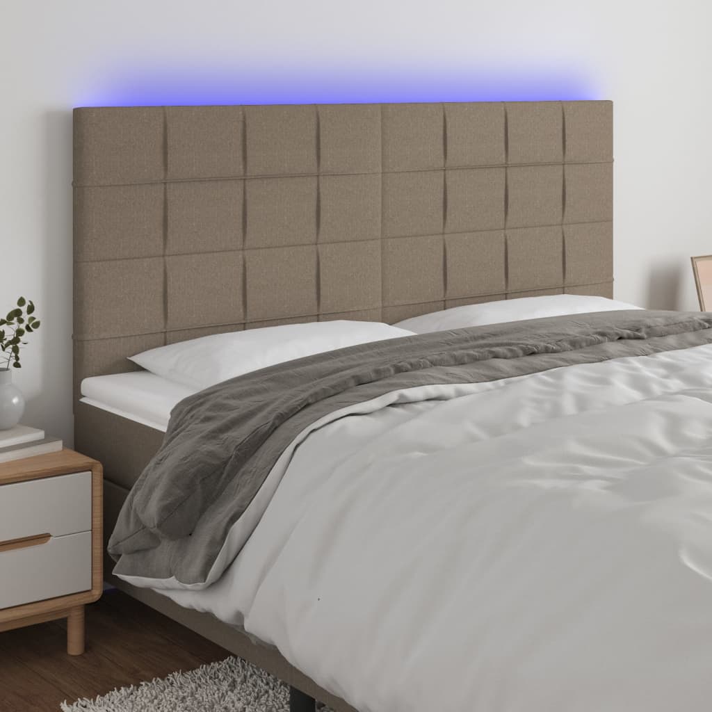 Tăblie De Pat Cu Led, , , Textil