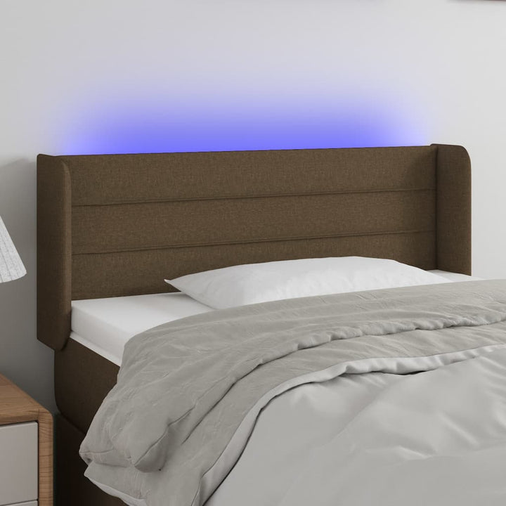 Tăblie De Pat Cu Led, , , Textil